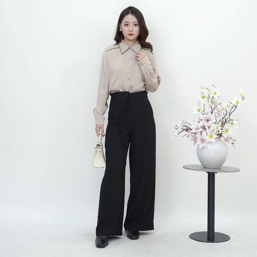 两三事新款衬衫高级气质百搭显瘦设计感长袖通勤S24CC051 商品图3