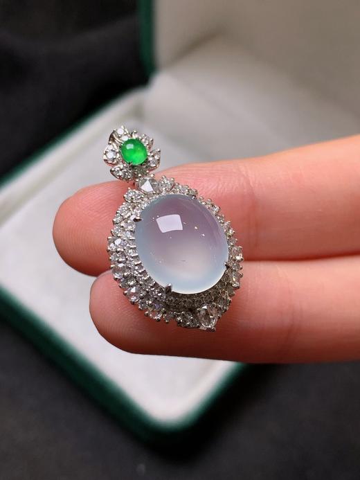 蛋面翡翠吊坠 商品图3