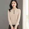 CC-QQH-9165立领毛衣秋冬女小个子2024新款洋气针织上衣打底衫内搭可外穿 商品缩略图3