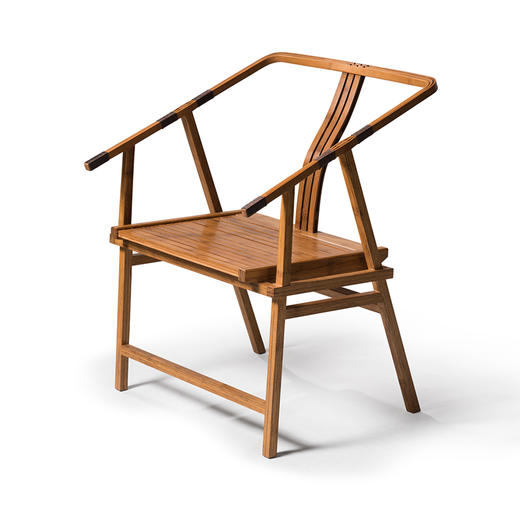 哲品x清庭-椅龙门竹制靠背椅 547x833x580mm 商品图0