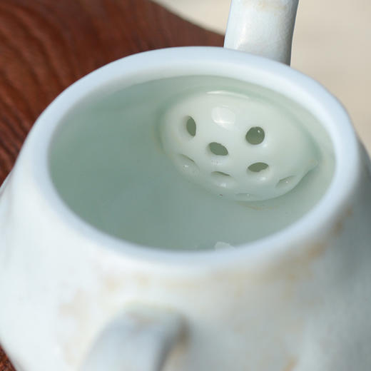 【林栖好物】【手捏“钻石”壶】满容：100ml 李现锋纯手工柴烧壶 瓷 商品图2