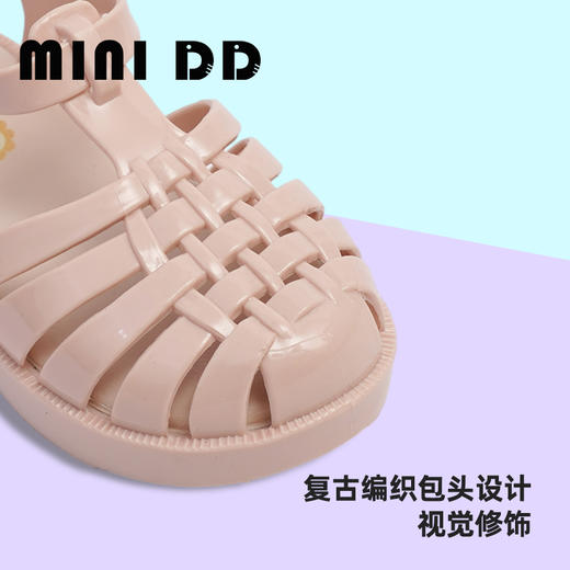 MINIDD儿童罗马鞋亮面魔术贴男童猪笼鞋透气女童凉鞋MNDD24-08 商品图4