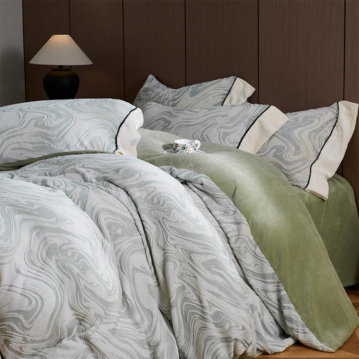 顶柔6D雕花牛奶绒四件套|暖糯舒适牛奶绒，无静电更安睡 商品图8