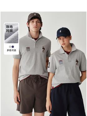 Teenie Weenie小熊男装卡通POLO衫T恤男夏季TNHW256309N