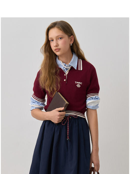 Teenie Weenie小熊卡通字母毛衣女夏季女毛衫TTKW256306N 商品图3