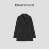 ROMI STUDIO“棕标甄选”山羊绒绵羊毛双排扣毛呢大衣 RW24WWG0013 商品缩略图0