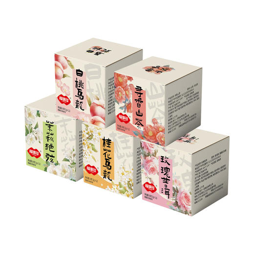 「9.9到手！五款口味」福事多茉莉花茶白桃乌龙玫瑰普洱桂花果茶12袋东方下午茶盒装茶饮 商品图4