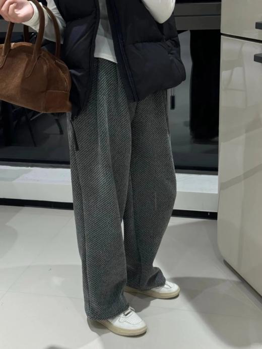 <曾小咸推荐> 斜纹毛呢阔腿裤  商品图3