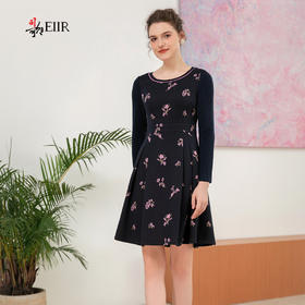 司歌针织提花弹力连衣裙冬显瘦A901314X