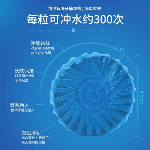 兔の力4合1蓝泡泡马桶清洁剂50g*4 商品图2