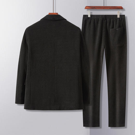 【西服+西裤】罗蒙秋冬季厚款西服套装男士两件套百搭休闲简约通勤舒适日常西装 商品图1