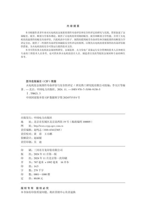 火电机组金属部件寿命评估与安全性评定 商品图2