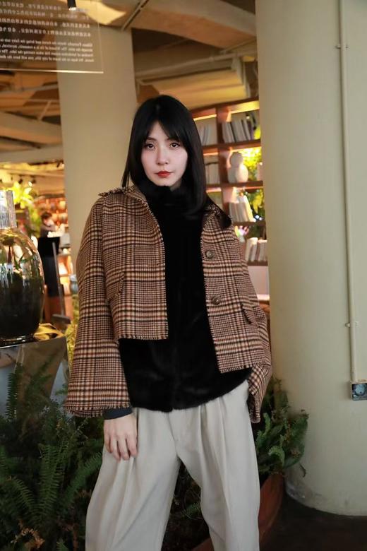 MAISON COVET 纯山羊绒短款外套大衣（3680元及以上商品只可选择1件） 商品图2