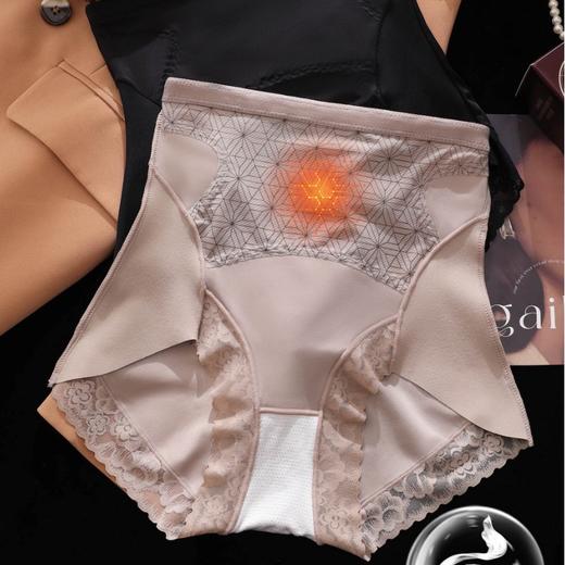 【轻绒温感塑身裤】女士高腰收腹提臀内裤 蚕丝抗jun透气三角裤礼盒装  商品图1