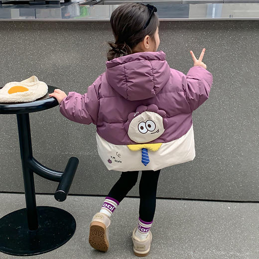 宝宝棉服新款女童棉袄冬季加厚外套洋气儿童保暖棉衣聚 商品图0