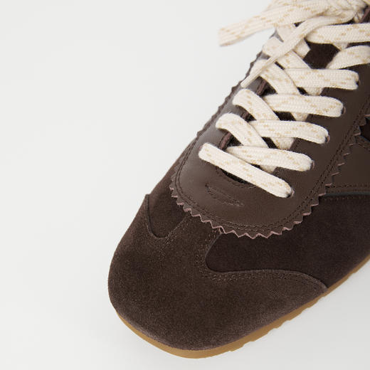 ROMI STUDIO“复古氛围” 丝光牛反绒拼头层牛皮德训鞋 RW24LP30908 商品图2