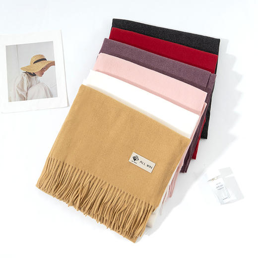 Grace&Glam 经典款秋冬保暖羊毛围巾披肩 商品图4