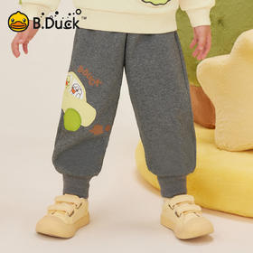 bduck小黄鸭童装男童裤子加绒冬季宝宝运动裤保暖儿童长裤加厚潮90-130 BF5573016