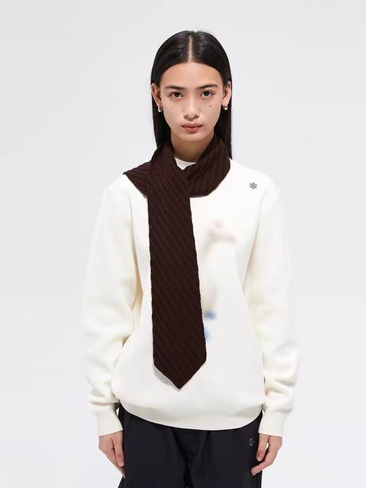 FMACM/PS2410/羊毛条纹“领带”围巾 商品图2