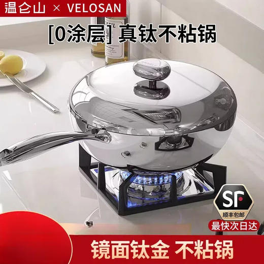 VELOSAN温仑山镜面不锈钢鹅卵石炒锅32cmEP-1ECG02-7G32 商品图0