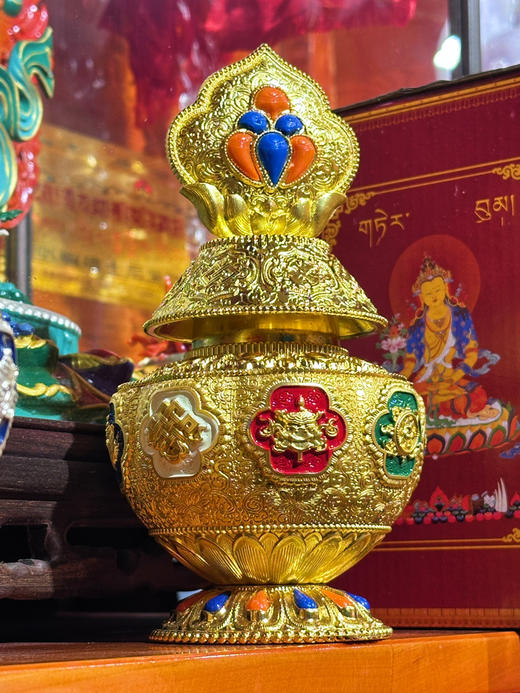 佛堂摆件寺庙制作殊胜宝瓶地藏王宝瓶已装藏宝瓶 商品图5