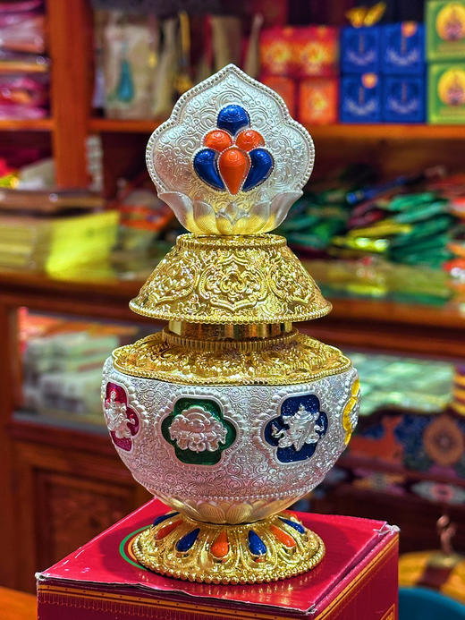 佛堂摆件寺庙制作殊胜宝瓶地藏王宝瓶已装藏宝瓶 商品图3