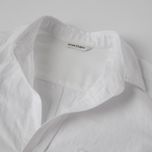 ROMI STUDIO“去繁就简”亚麻棉混纺肌理感软糯法式衬衣RW24ASY0865 商品图2