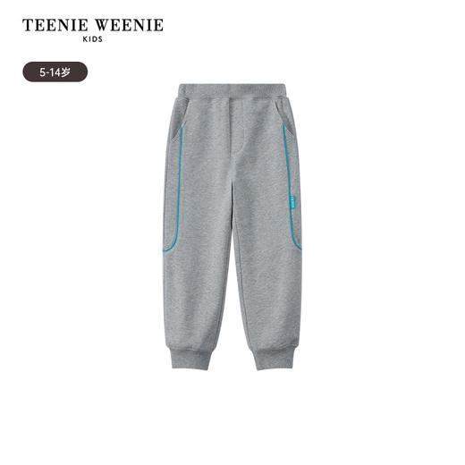 TeenieWeenie Kids小熊童装男童侧面拼接撞色嵌条卫裤TKTM256316N 商品图4