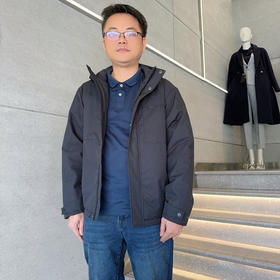 佐丹奴梭男装织棉衣连帽保暖商务休闲宽松棉衣外套01074609