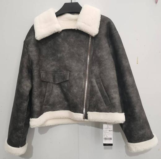 ZB个性斜拉链皮毛一体外套 冬季 409024858711 商品图0