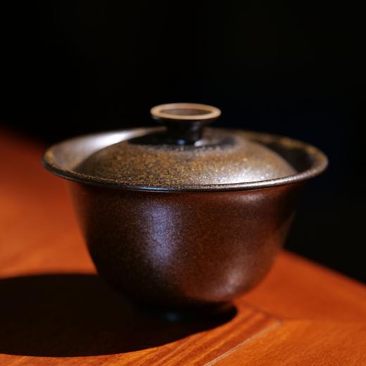 【林栖好物】【古铜彩奓口三才盖碗】李现锋纯手工茶器 商品图2