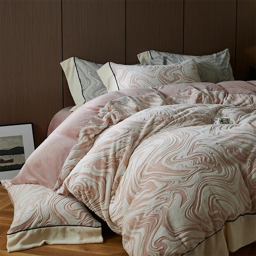 顶柔6D雕花牛奶绒四件套|暖糯舒适牛奶绒，无静电更安睡 商品图2