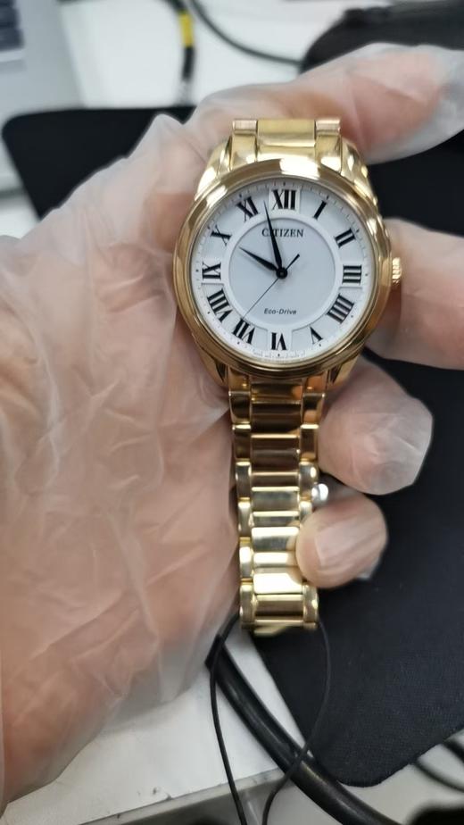 VIP-EM0973-55A 西铁城Citizen西铁城官方复古光动能情侣对表手表AW1694-50A（可能无电） 商品图5