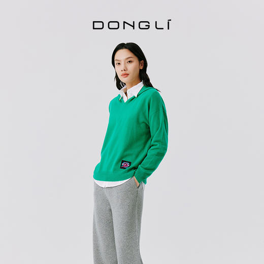 东黎 • 山羊绒女士秋冬蛇来运转连帽套衫 5010 商品图5