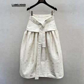 【M ESSENTIAL × LABELHOOD】蕾虎联名桃纹提花半身裙