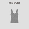 ROMI STUDIO“基础随性”高支棉U领弹力花纱感吊带背心 RW24WSD1386 商品缩略图1