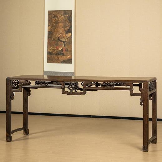 清 红木如意卡子花四面平条桌 商品图4