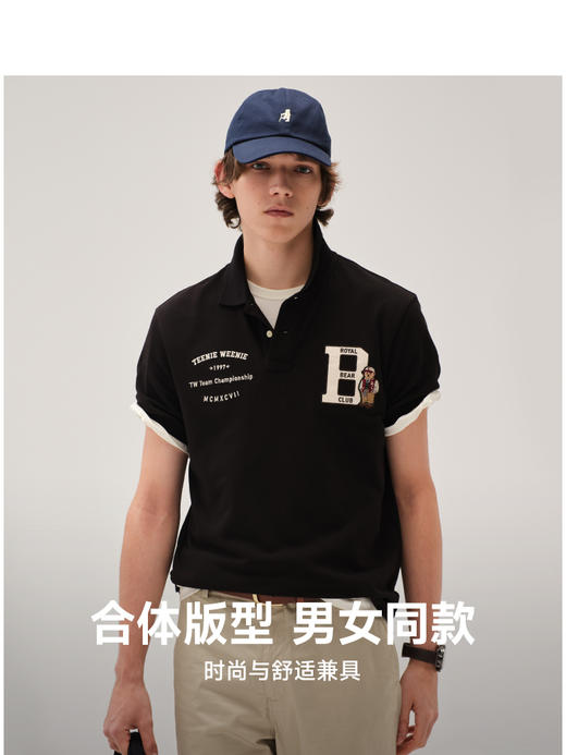 Teenie Weenie小熊男装卡通POLO衫T恤男夏季TNHW256303I 商品图2