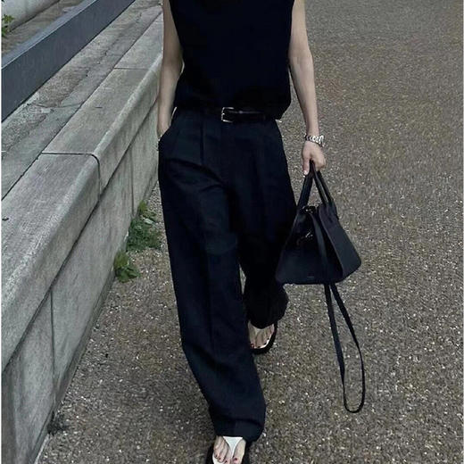 【顺丰包邮】34115 洛诗琳极简质感头层牛皮荔枝纹手提包0130 商品图3