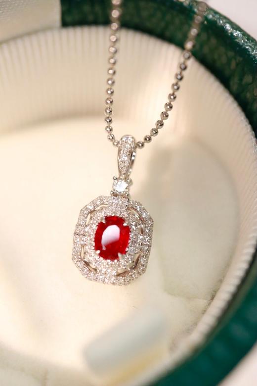 0.5ct刻面红宝石吊坠 商品图0