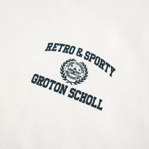 ROMI STUDIO“美式休闲”高支棉圆领宽松印花套头卫衣 RW25SSX0120 商品图3