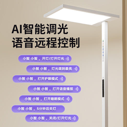 【拍下立减】【抄底清最后一波】【高阶款】大满贯瑶光pro落地护眼大路灯 | 紫光全光谱、0炫光0频闪、智能语音控制、减少环境光差、光源均匀柔和【HZ】 商品图1