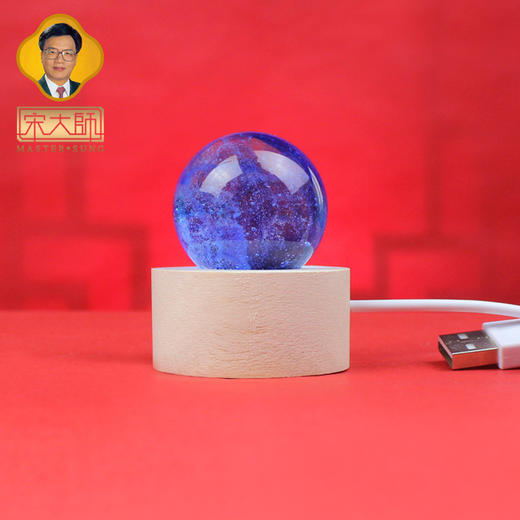 宋大师新款琉璃球水晶灯摆件家居饰品玄关客厅办公室摆件开业礼品 商品图9