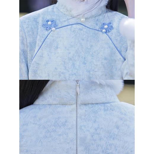 《卷舒 》秋冬长袖改良加绒日常年轻款旗袍LSB&3379 商品图4