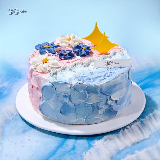摩羯座 ∙ 海上生花 ∙ 草莓车厘子韩式裱花蛋糕，可选1.5/2.5/3.5磅-冰淇淋口味仅限深圳广州佛山可选 商品图0
