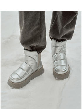 Teenie Weenie小熊简约雪地靴女秋冬女鞋TTAP24FV16X