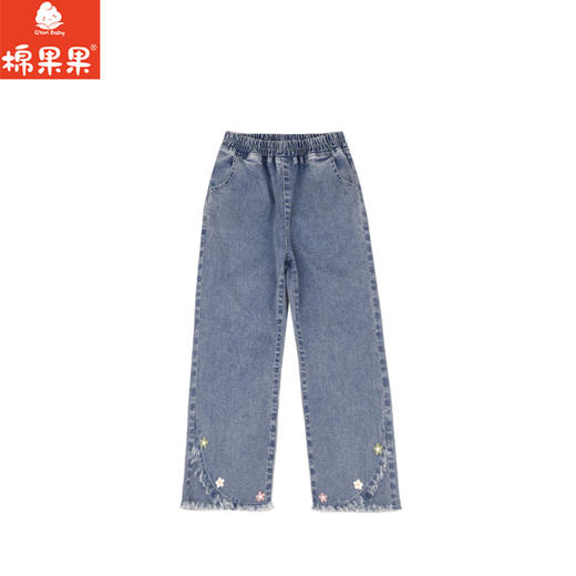 棉果果春季新品商场同款女童弹力牛仔微喇牛仔裤M122200225102 商品图5