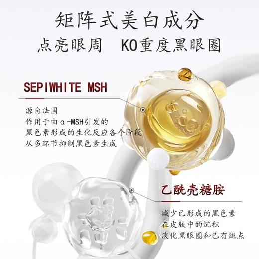 【美白淡斑+击退深度黑眼圈】焕白提亮眼霜 持美白特征 改善暗沉色斑 KO重度黑眼圈 商品图3