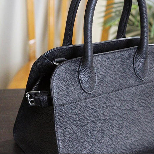 【顺丰包邮】34115 洛诗琳极简质感头层牛皮荔枝纹手提包0130 商品图4
