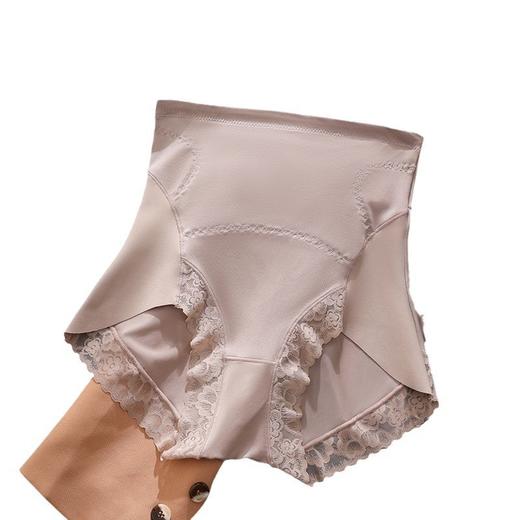 【轻绒温感塑身裤】女士高腰收腹提臀内裤 蚕丝抗jun透气三角裤礼盒装  商品图4